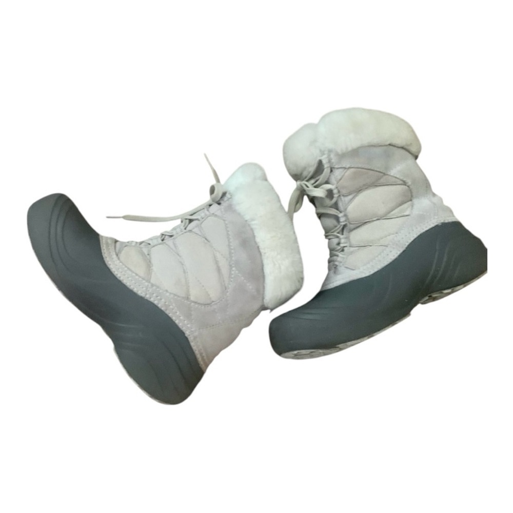 Columbia  Sierra Summette Women Suede Boots Snow Winter Cream & Gray Size 7